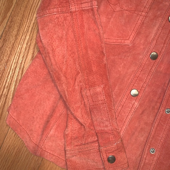 Vintage early 2000s suede shirt jacket - Picture 2 of 4